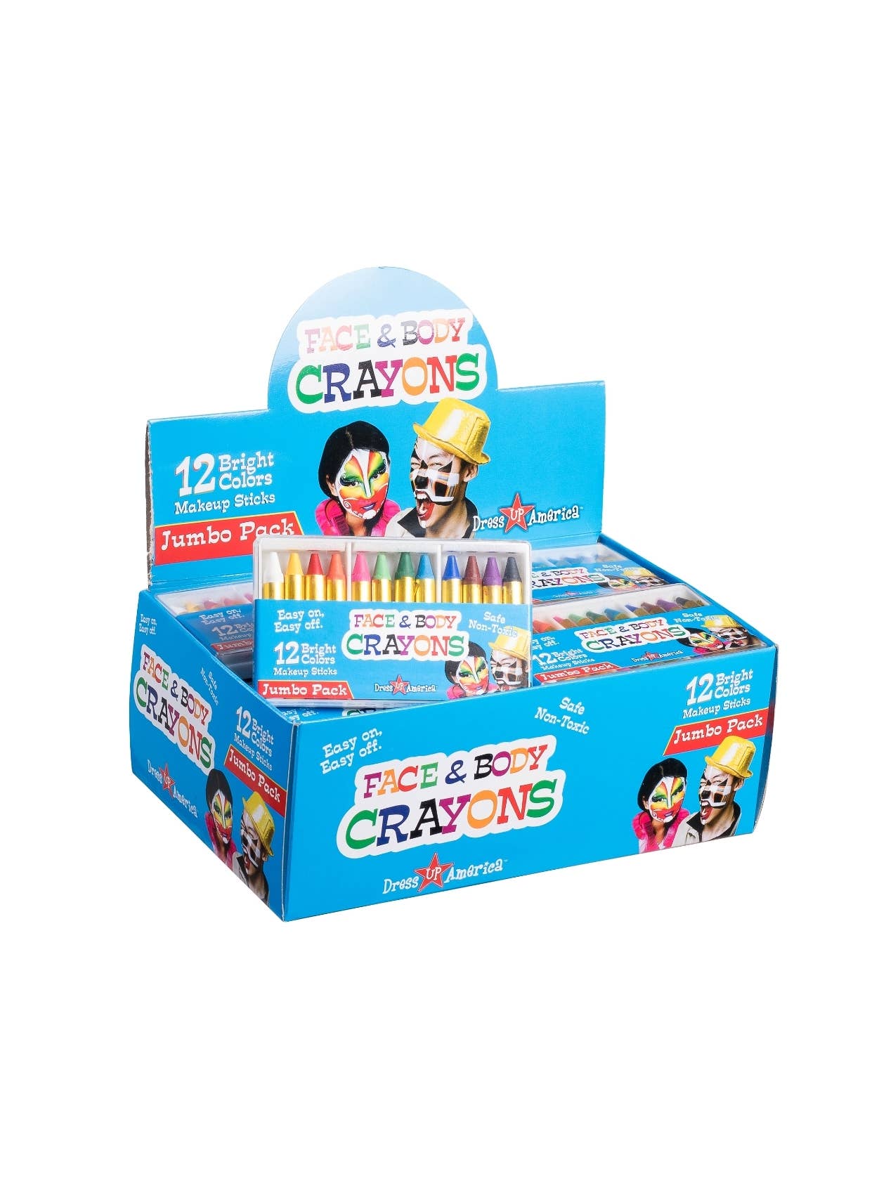 Dress Up America – Maquilhagem de brincar/pintura facial - Crianças por atacado – Pintura facial de 12 cores3