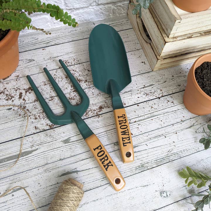Robert Frederick Ltd - Wholesale Garden Tool - Orange Grove Fork and Trowel Garden Tool Set2