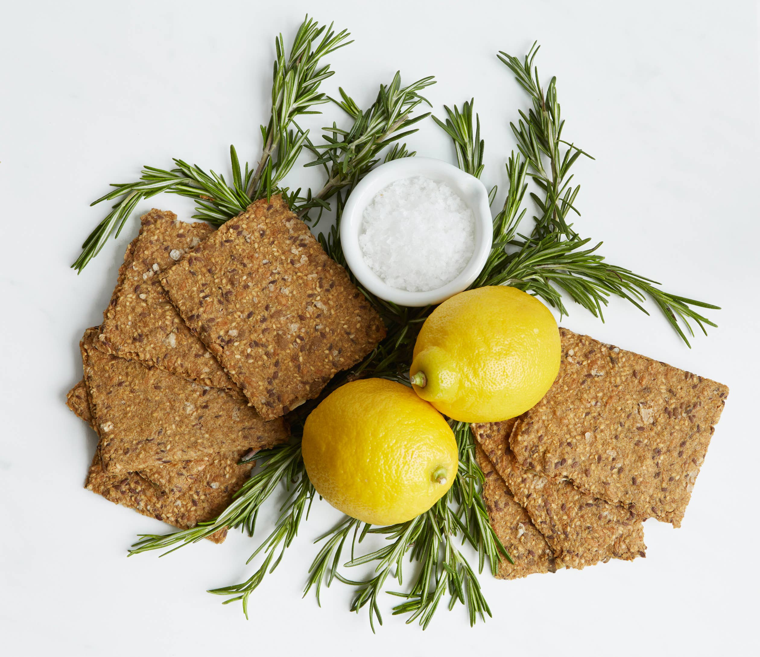 Norwegian Baked - Vente Biscuit salé - Knekkebrød au romarin et citron | Craquelin biologique artisanal1