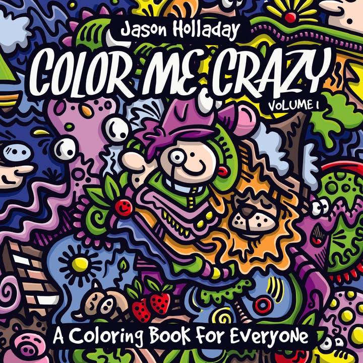Color Me Crazy Coloring Book (Vol. 1) for wholesale by Periwinkle Products