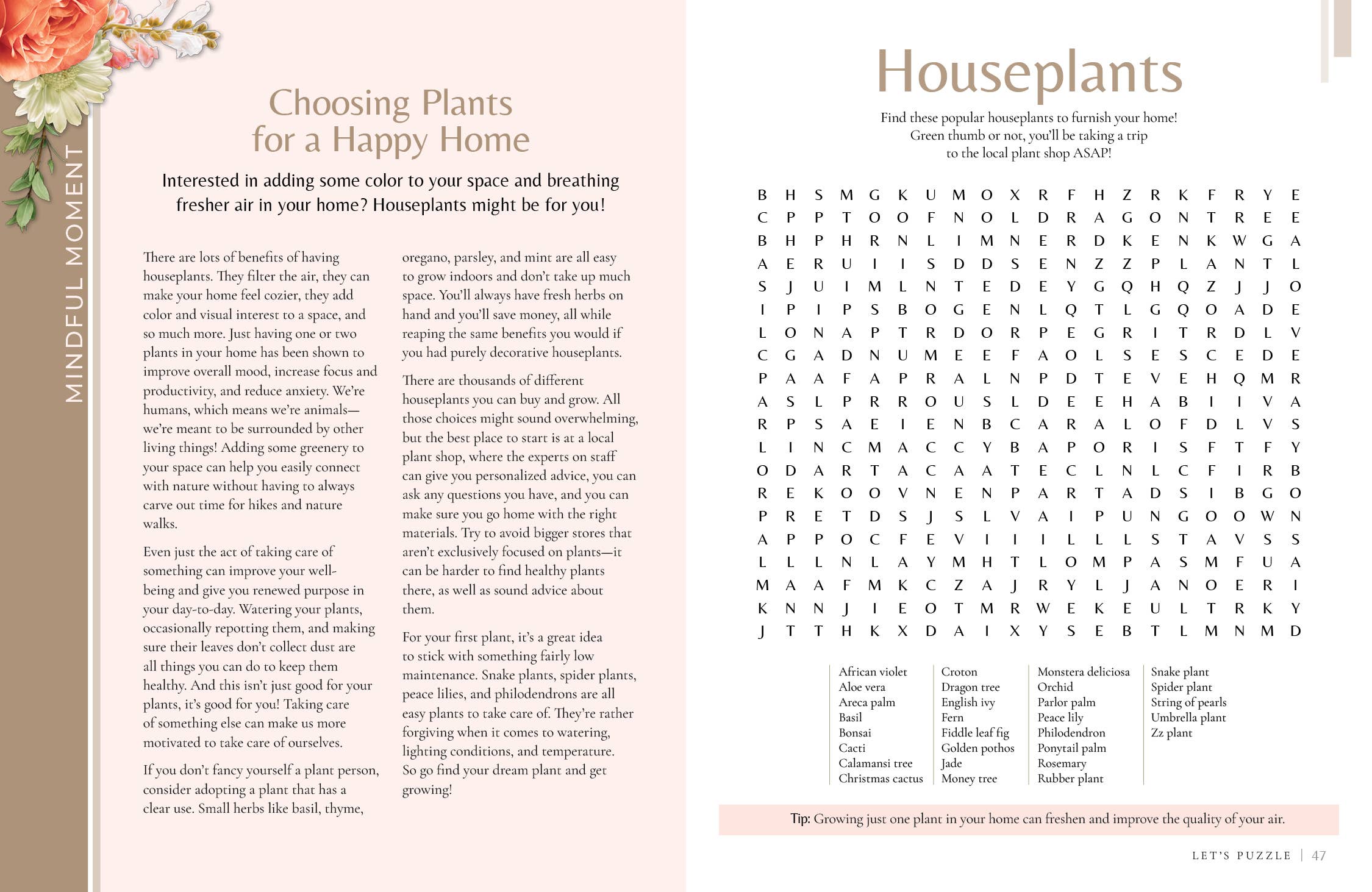 Schiffer Publishing - Venta al por mayor Libro para colorear y cuaderno de actividades - Adultos - Búsqueda de Palabras de Momentos Conscientes6