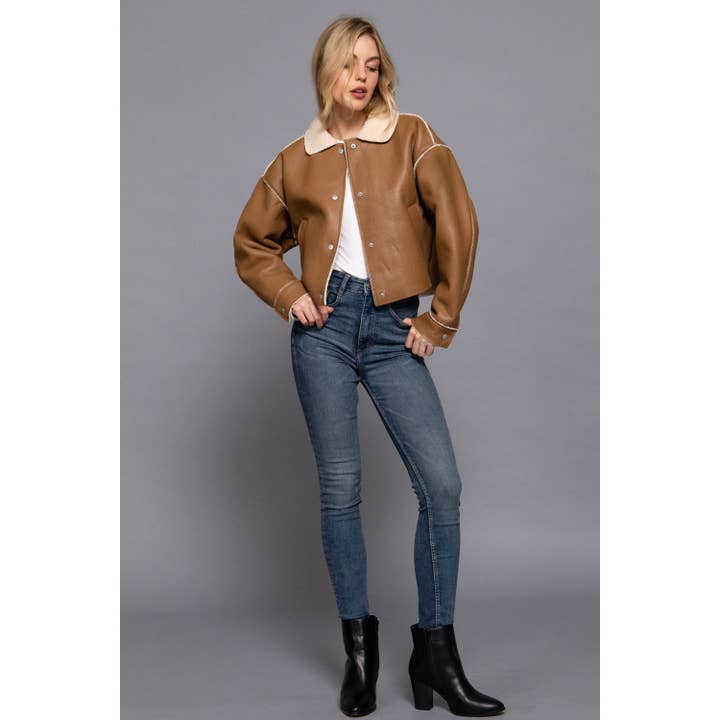 HiteJeans - Wholesale Jacket - Women's - FAUX LEATHER FUR JACKET6