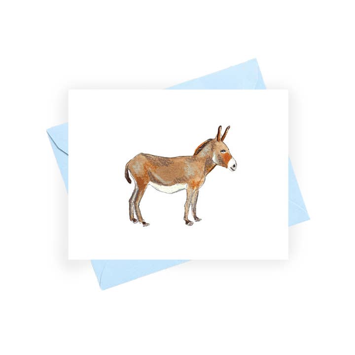 Donkey Card for wholesale by Brittney Banks : Illustration + Paper Goods