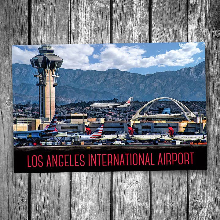 Los Angeles International Airport Postcard for wholesale by Christopher Arndt Postcard Co.