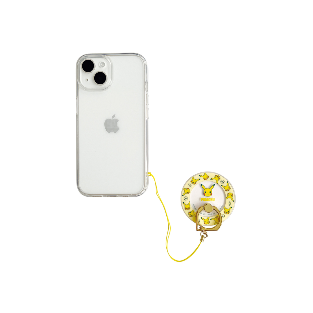 Just Snap Up - Vendita all'ingrosso Cinturino portacellulare - Pokémon Pikachu - Anello per Smartphone Compatibile con MagSafe2