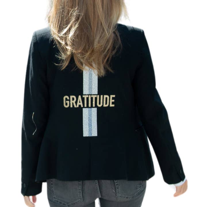 Gratitude Lines Blazer for wholesale by Hipchik