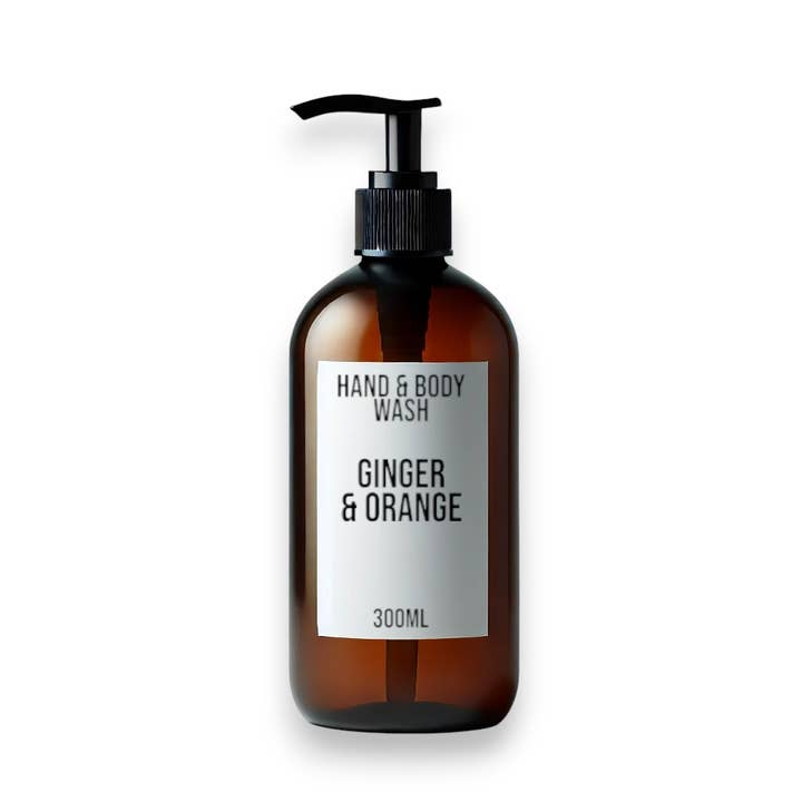 White Label Ginger, Orange Hand & Body Wash 300ml for wholesale by AW Aromatics Limited