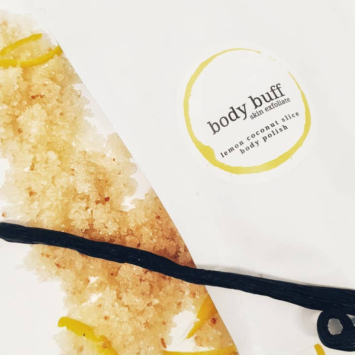 Essentially Oil'd Australia - Wholesale Body scrub/exfoliant - Lemon Coconut Slice Sugar Scrub