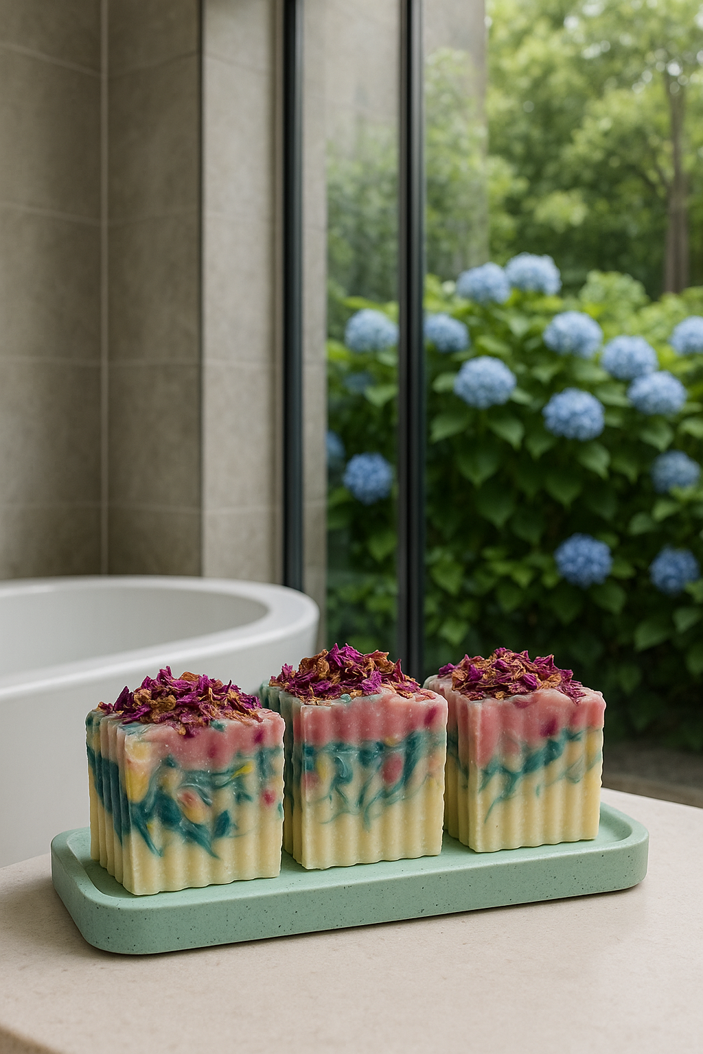 Priscila Leen Arts at Florida Soap Candle – sabonete sólido por atacado – Sweet Garden Sabonete processo frio vegan natural feito à mão10