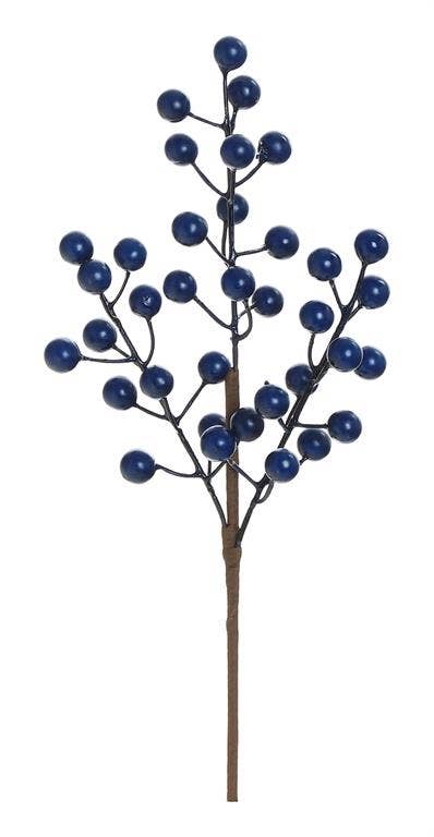 Select Artificials, Inc. - Vente Fleurs artificielles - Cueillette de baies 11,5" Tt bleu0
