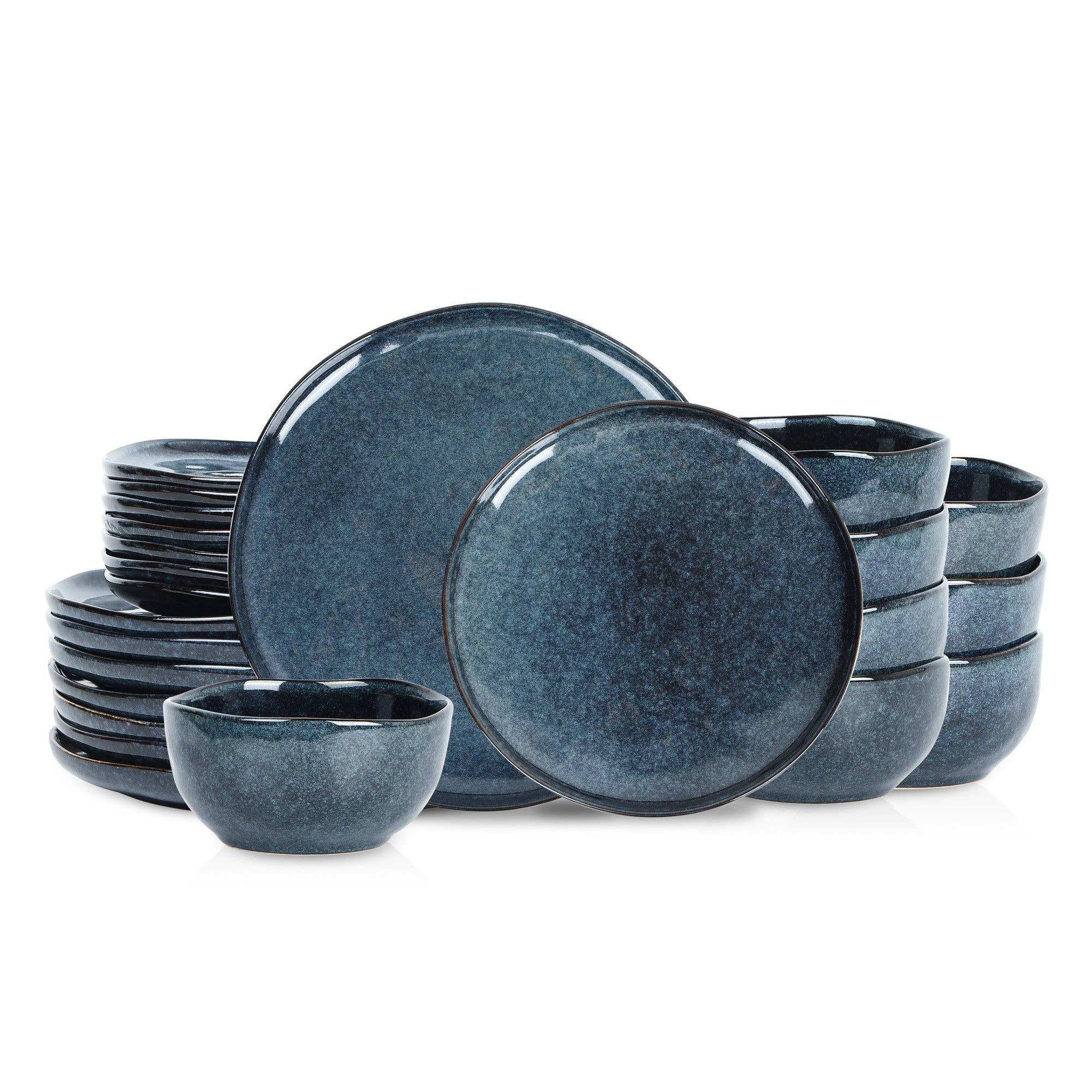 Stone  Lain - Wholesale Dinnerware Set - Mirella Stoneware Dinnerware Set - Blue1