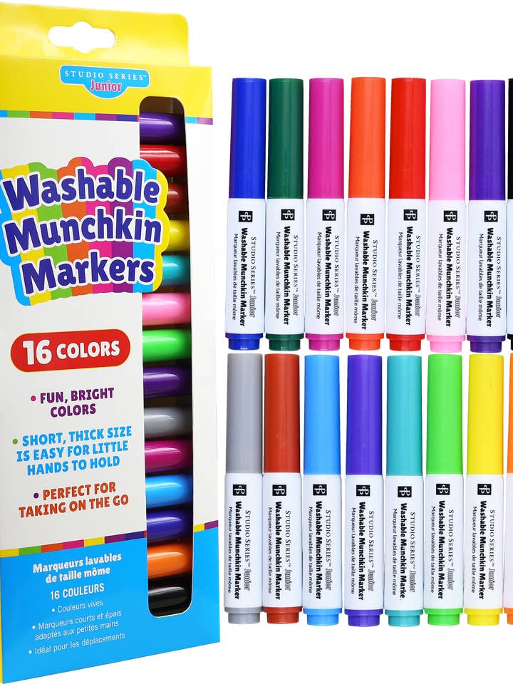 Studio Series Jr. Washable Munchkin Markers for wholesale by Peter Pauper Press