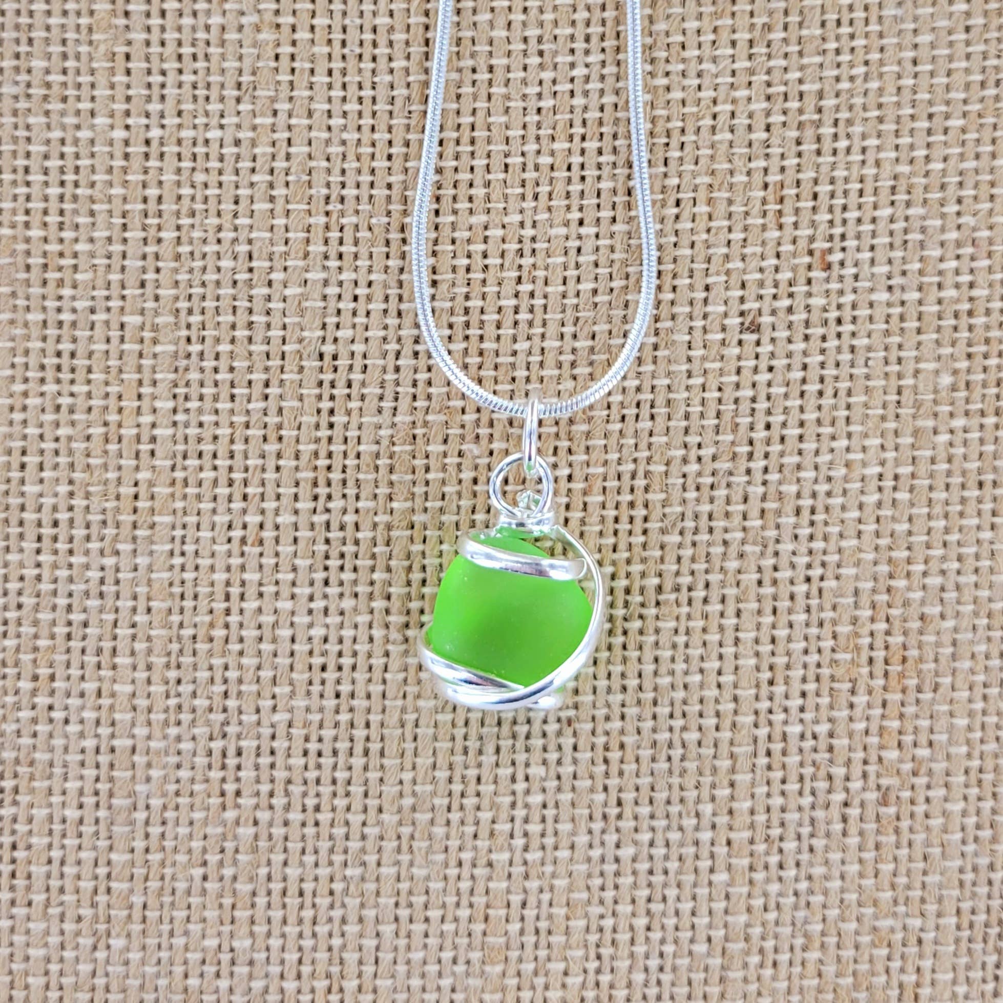 Sadie Green's Jewelry - Wholesale Pendant/Charm Necklace - Cultured Sea Glass Pendant XCAM-PD16-SG6