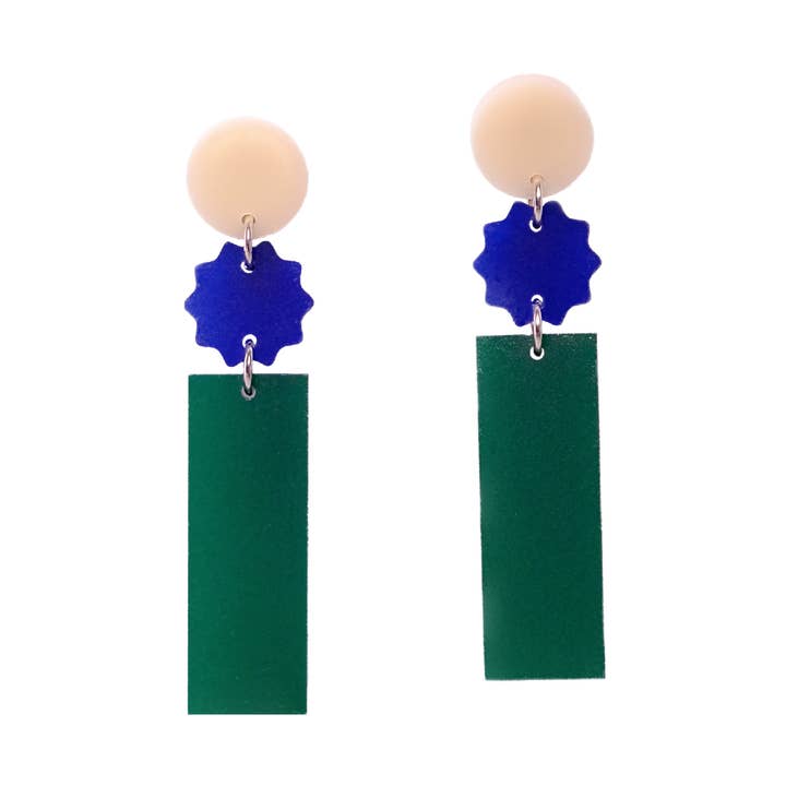 Ammi Oorbellen - Ivy & Azure voor wholesale door Ama Design