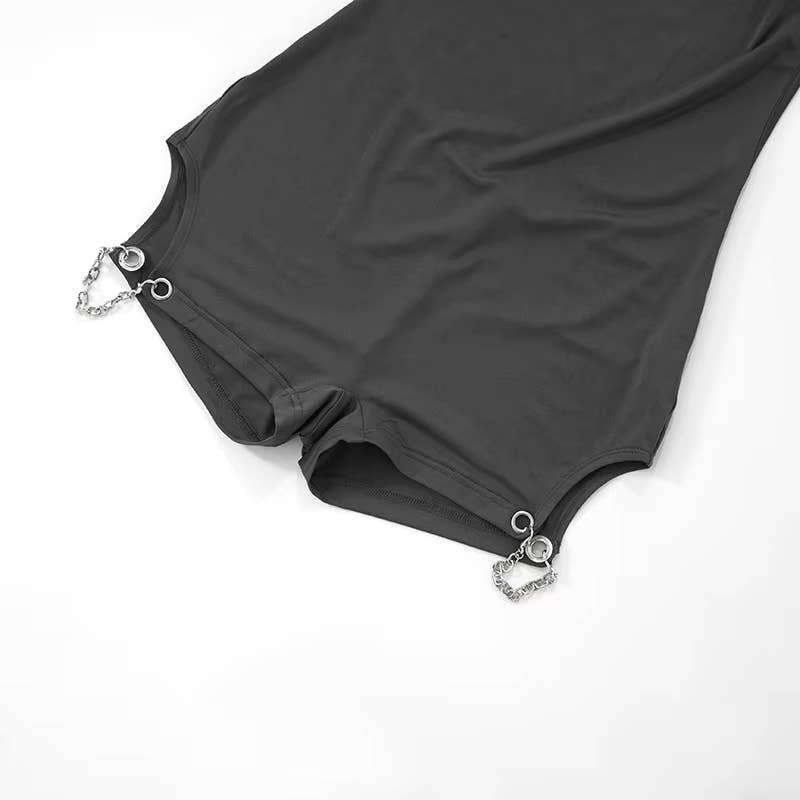 BELLISSIMA FASHION - Wholesale Romper - Women's - Halter Neck Sleeveless Backless Romper3