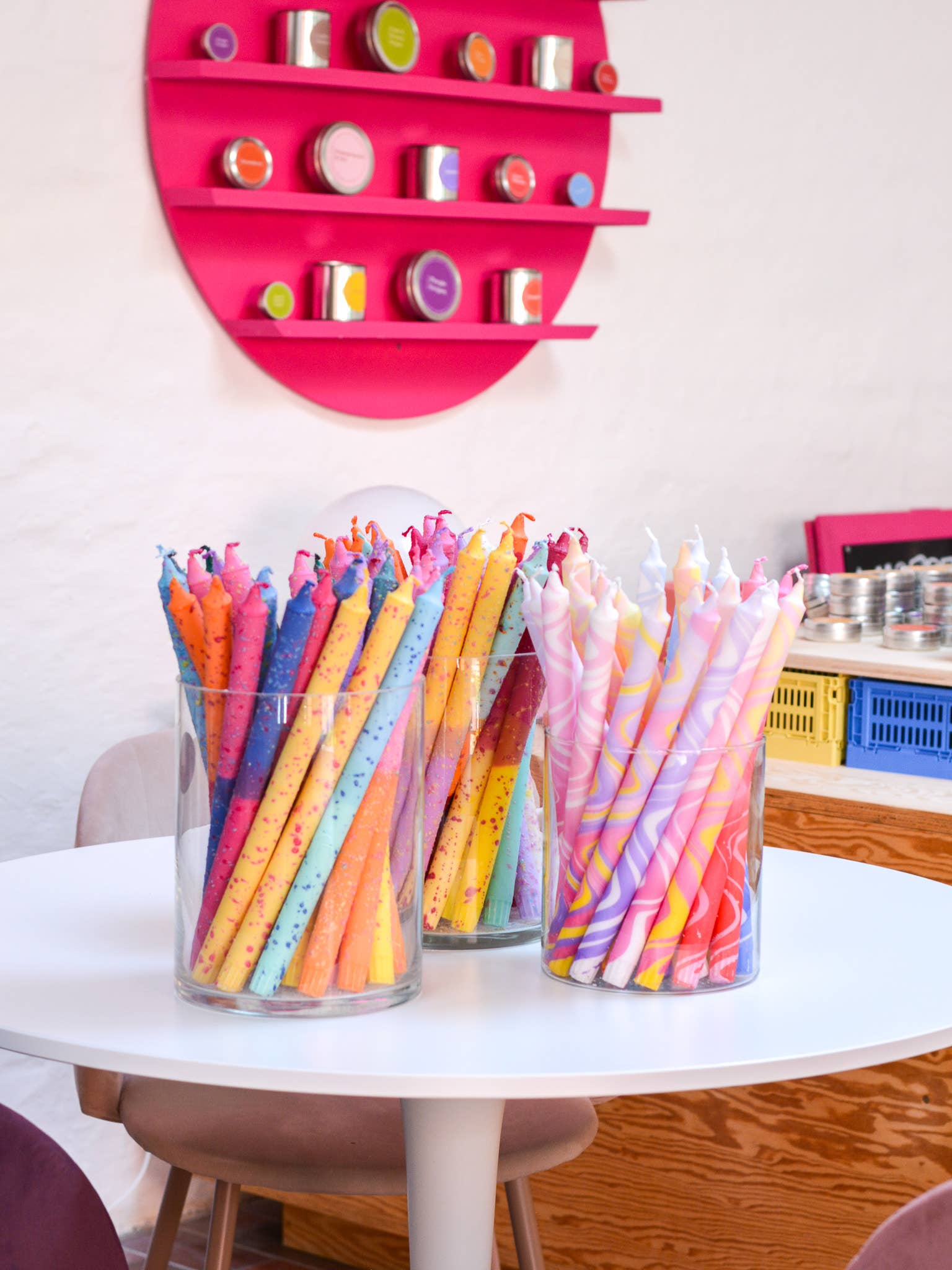 Nordtrice - Wholesale Tapered Candle/Candlestick - Taper candles (Long)- pastel colours and decorations6