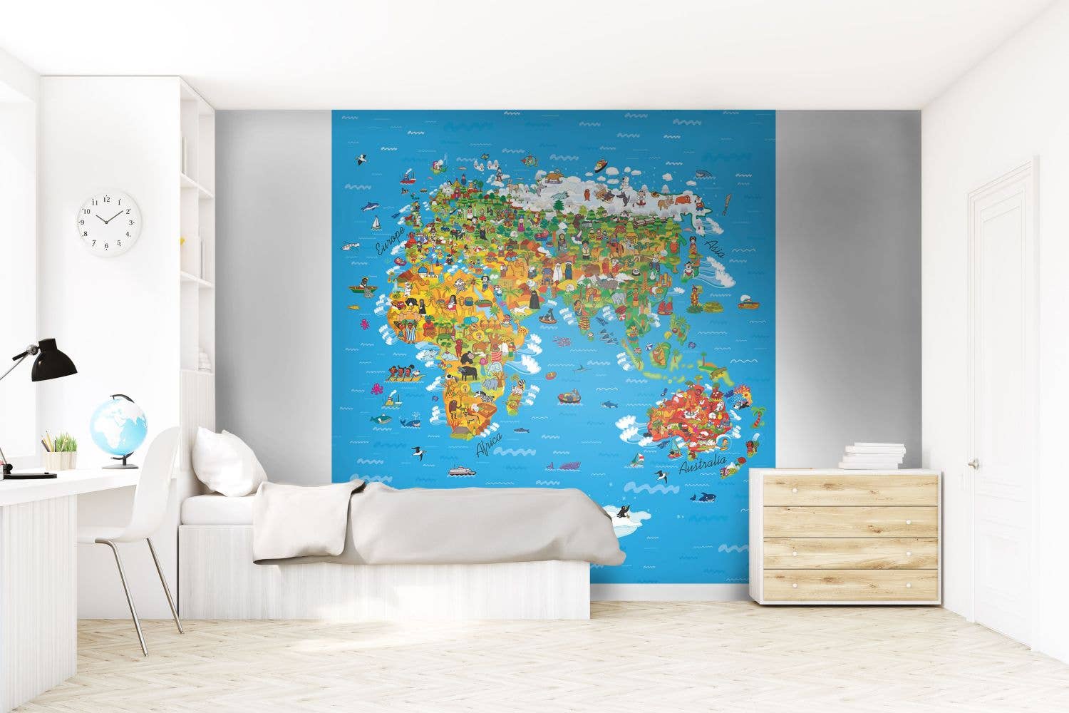 The Design Department b.v. - Wholesale Wallpaper - Wall Mural World Map for Children5