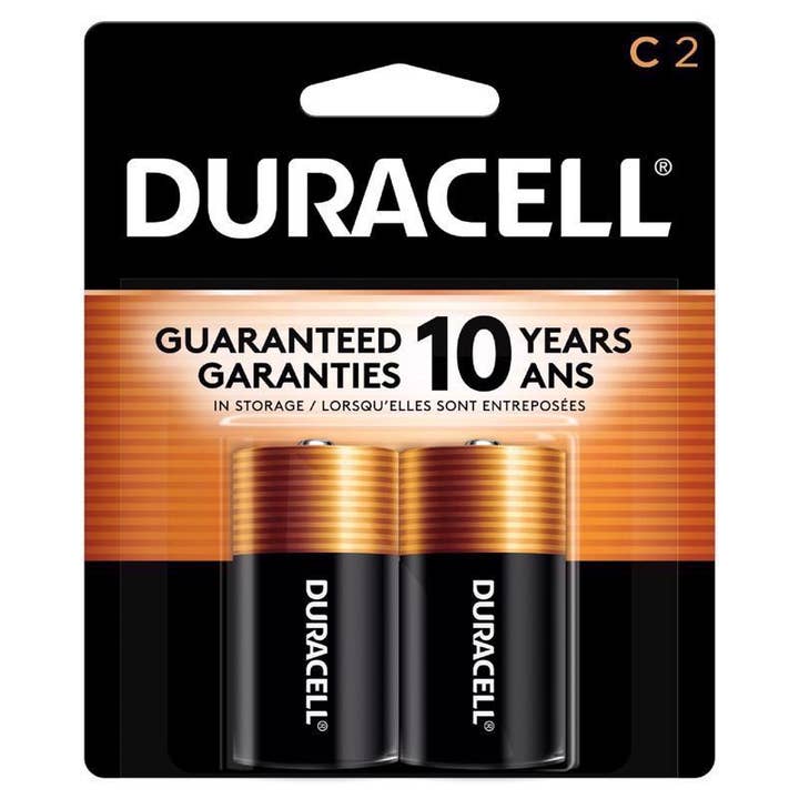 Everyday Supply Co - Wholesale Portable Charger - Duracell Coppertop C Alkaline Batteries - 2 Pack