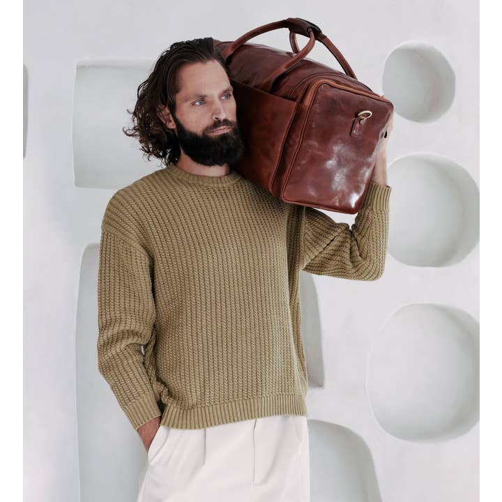 Time Resistance - Wholesale Weekender Bag - Men's - Large Italian Leather Duffel Bag - The Hitchhikers Guide to the Galaxy20