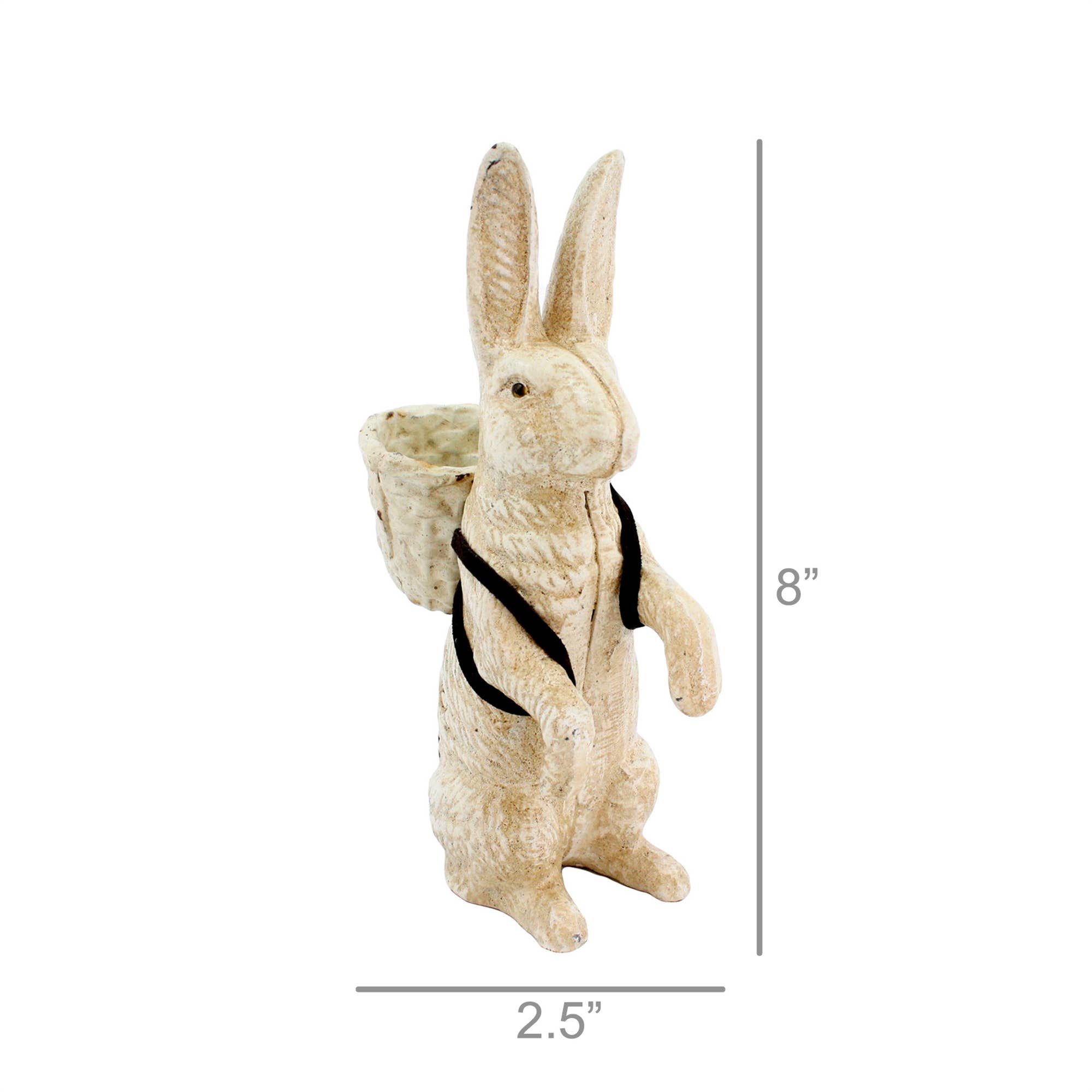 HomArt - Wholesale Decorative Figurine - Mr. Hamilton - Cast Iron - Antique White2