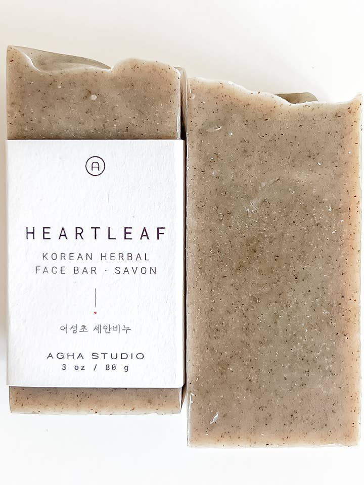 Heartleaf Korean Herbal Face Bar for wholesale by Agha Studio