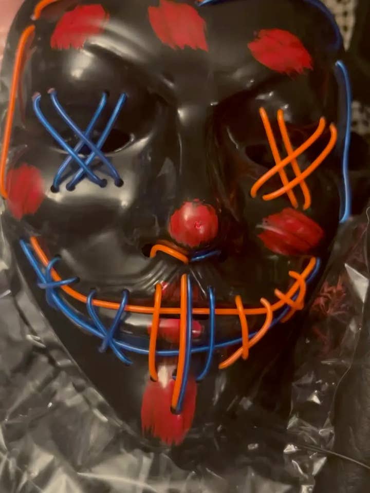 SugarQuoteMeNot LLC - Wholesale Costume - Unisex - Bulk Light up Halloween/Purge Mask-Next Day Ship1