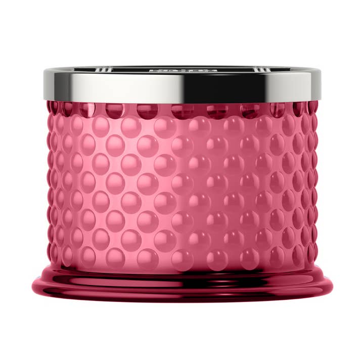 Hibiscus Flower 3-wick Hobnail Candle for wholesale by HomeWorx by Slatkin + Co.