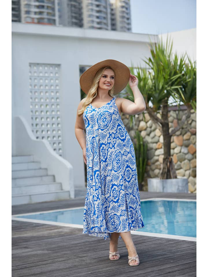 Orange Fashion Village - Wholesale Dress - Women's - Mia's Long Summer Dress