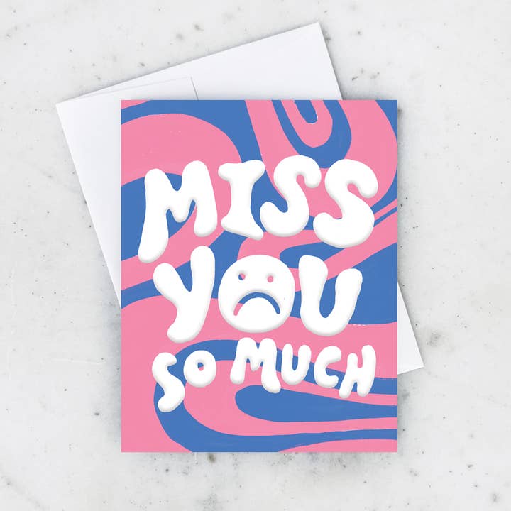 Idlewild Co. – wholesale Vardagliga hälsningskort – Vågig Saknar Dig Hälsningskort1