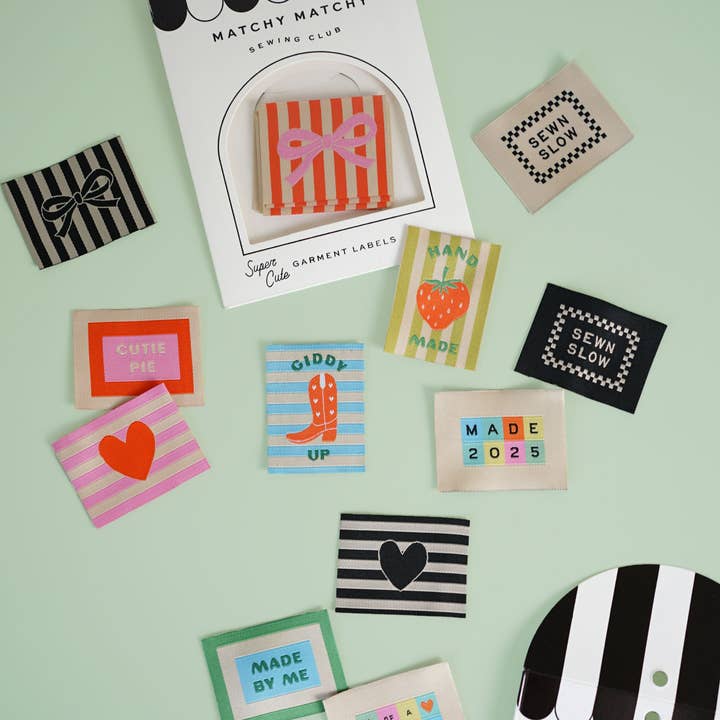 Matchy Matchy Sewing Club – wholesale Craft sewing kit – Made By Me Large Garment Labels