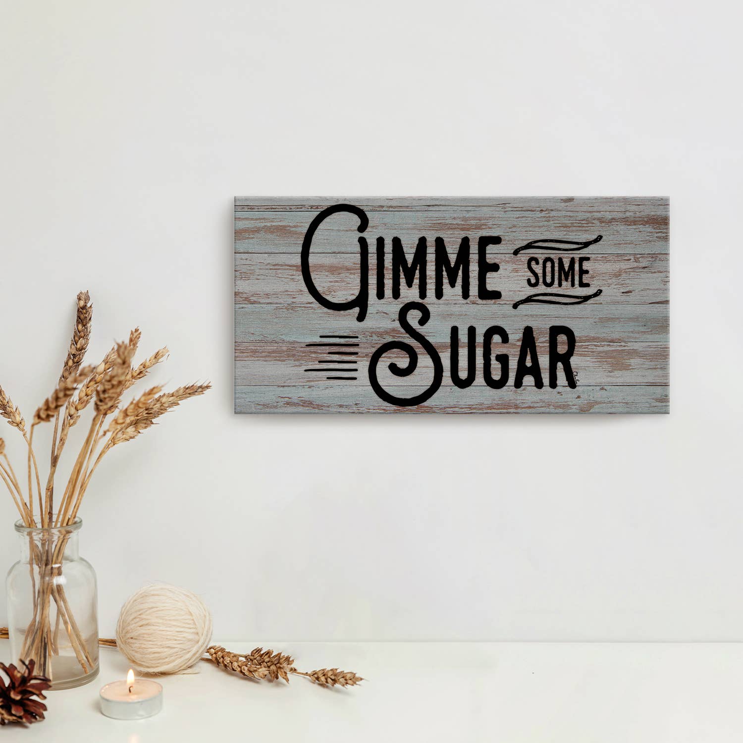 Ready2hangart, Inc. - Wholesale Sign - Gimme Some Sugar' Farmhouse Wrapped Canvas Textual Wall Art0