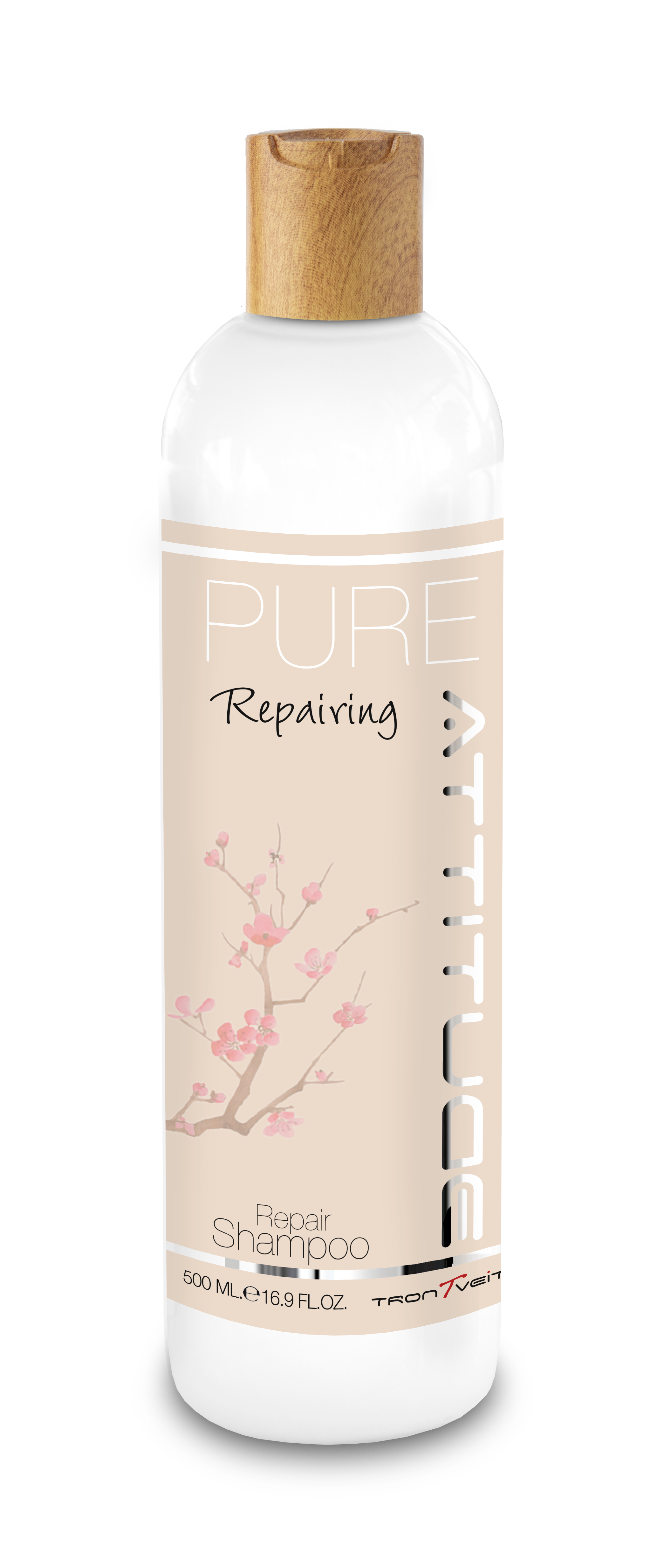 TronTveit - Wholesale Hair Shampoo - PURE Repairing ATTITUDE Shampoo -For Damaged & Weakened Hair0