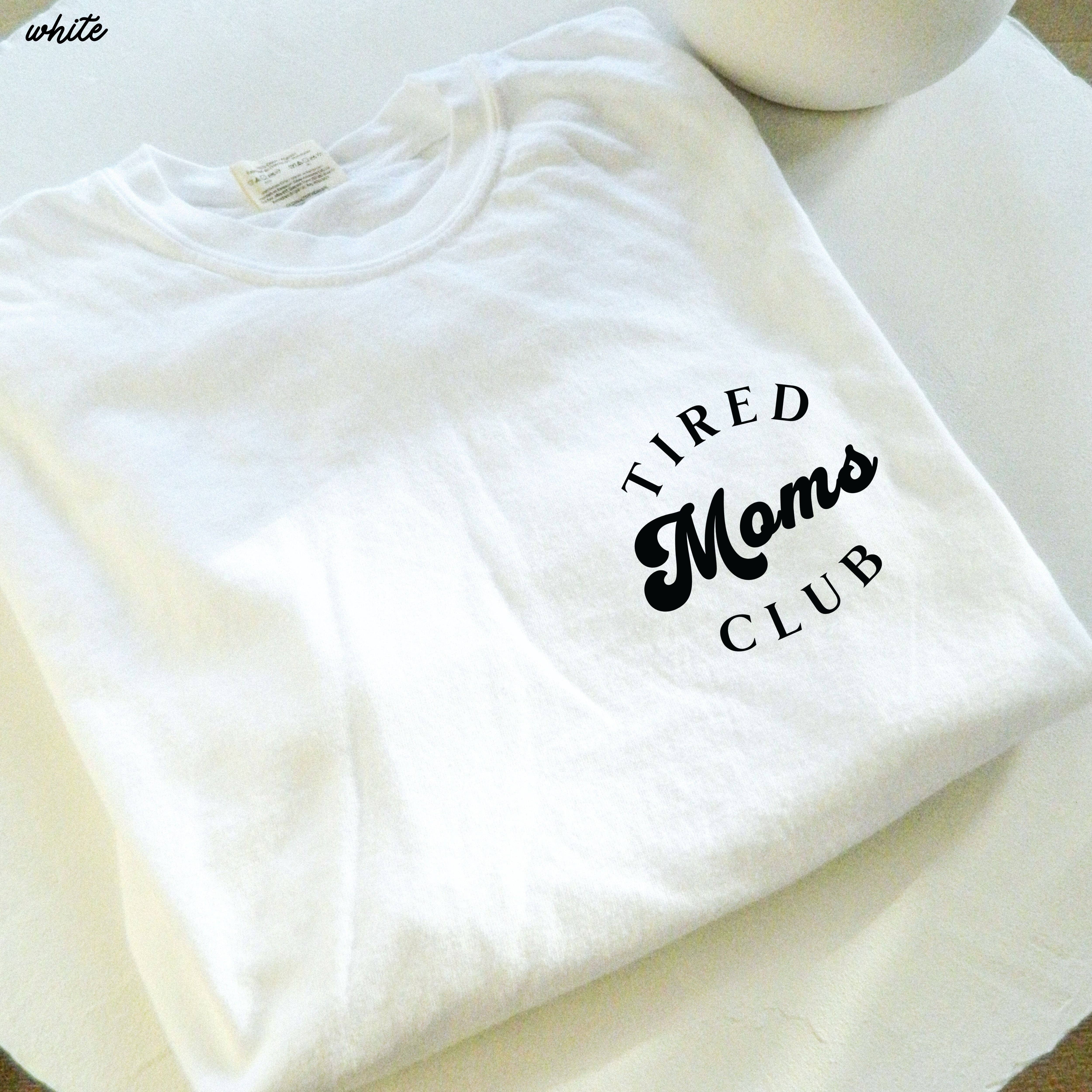 Chloe Vs Tank - Wholesale Screen Printed T-Shirt - Unisex - Pocket Tired Moms Club Tee *12 Colors (S-3X)5