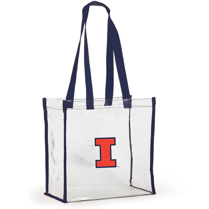 Clear Stadium Tote- Illinois for wholesale by Desden