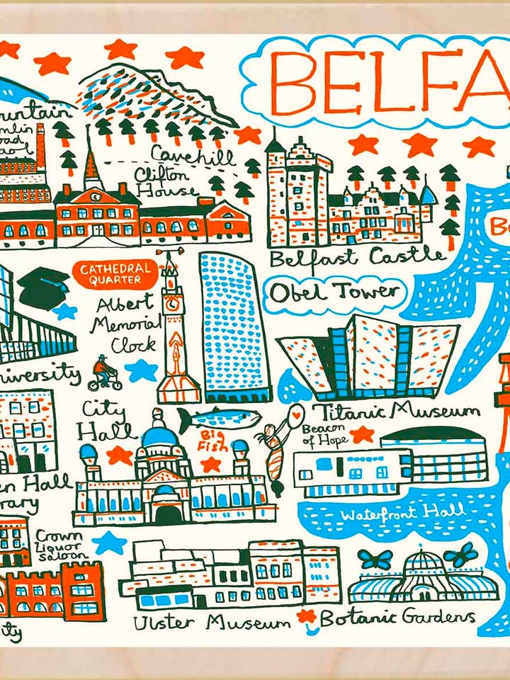 Belfast, Northern Ireland - Eco-friendly cards & magnets for wholesale by THE WOODEN POSTCARD COMPANY