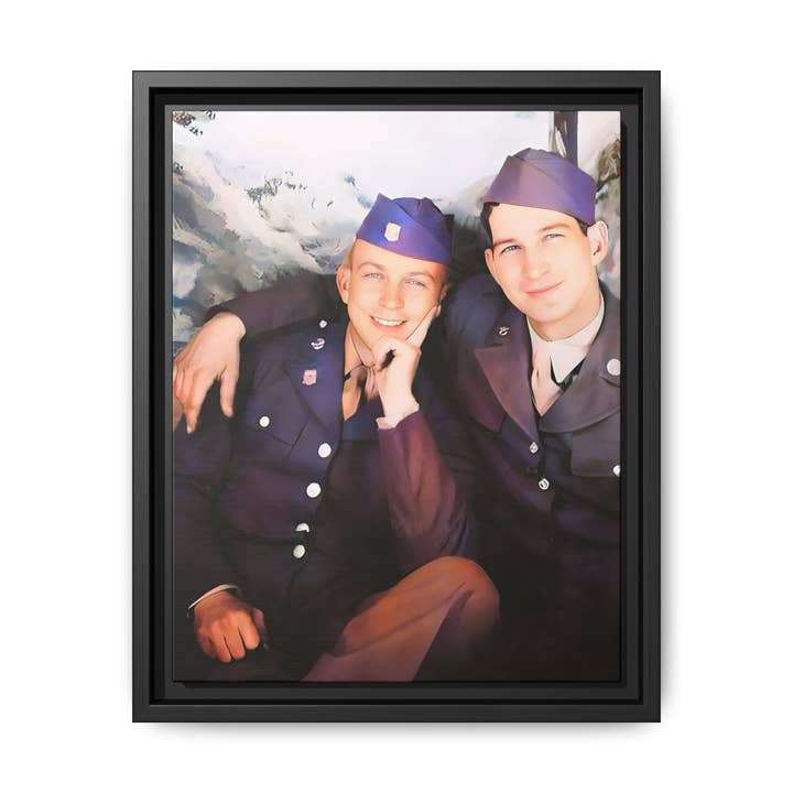 paire 014 | Framed Vintage Photo - Matte Canvas for wholesale by Walt & Pete