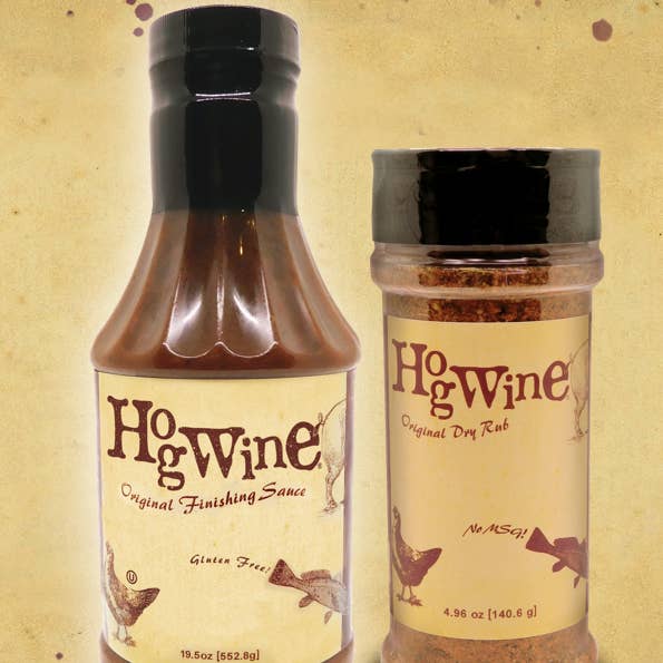 Hogwine - Wholesale Rub - Hogwine Original Finishing Sauce & Dry Rub Combo Pack