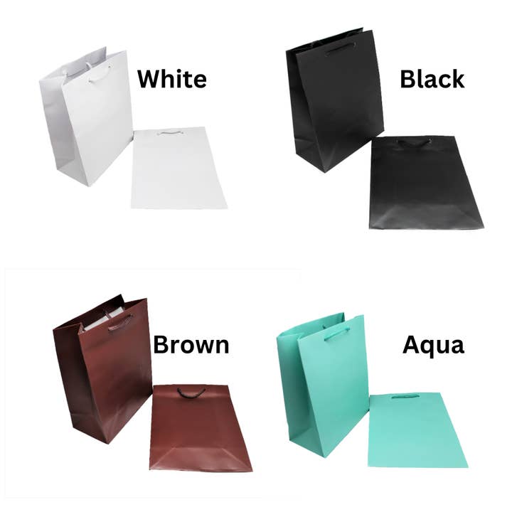 Color Satin Finished Gift Bags Packs of 10 for wholesale by Atlanta Jewelers Supply