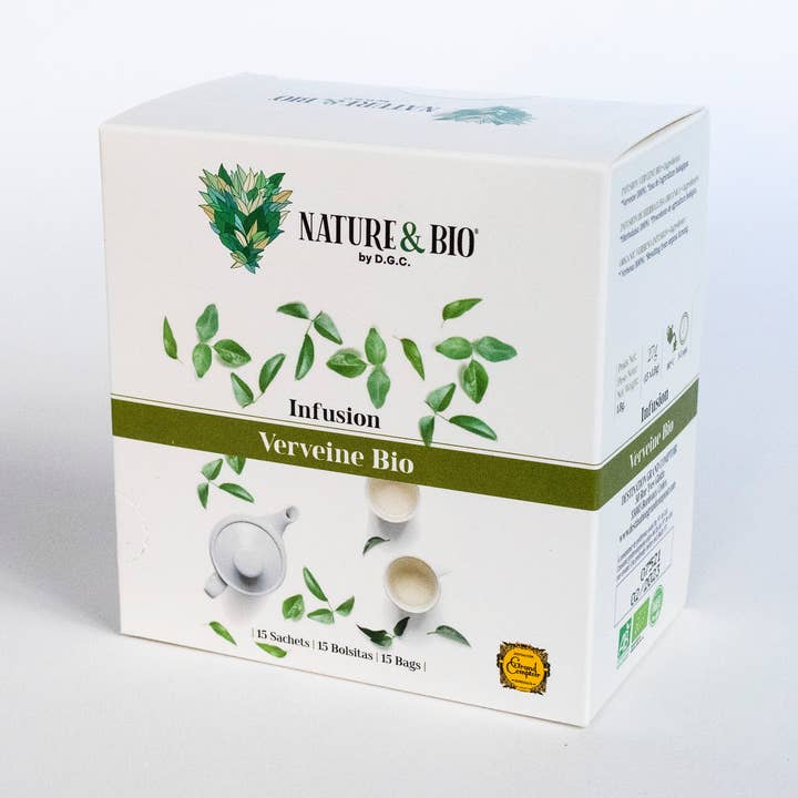 Infusion Verveine Bio x15 infusettes Nature&Bio By DGC pour la vente par Destination Grand Comptoir