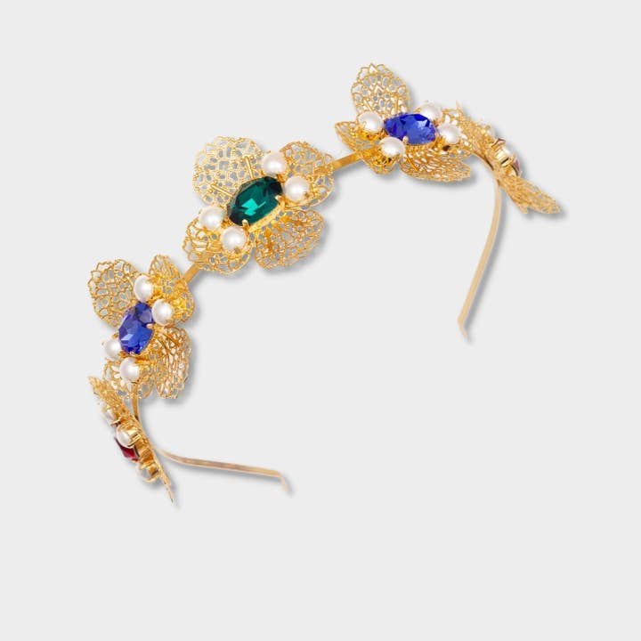Fleur Filigree Headband for wholesale by Sarah Rhodes