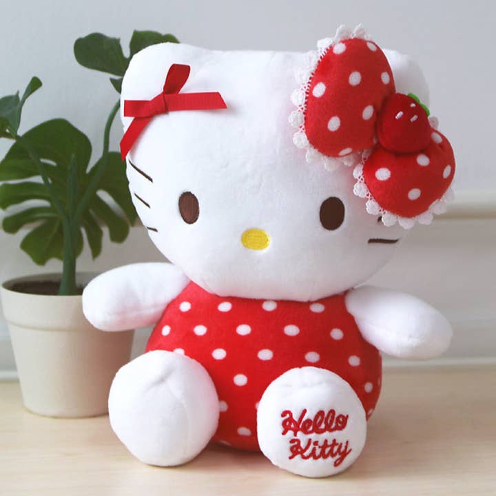 K_Wonderland - Wholesale Stuffed/Plush Toy - Kids & Baby - Sanrio Hello kitty Strawberry & Ribbon Edition Figure Plush