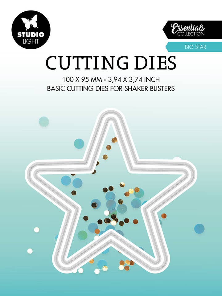SL Cutting Dies Big Star Essentials 100x95x1mm 2 PC nr.452 for wholesale by Ecstasy Crafts Distributing