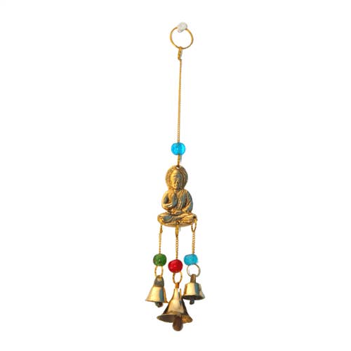 Green Tree - Wholesale Bell - Hanging bells with Metal Buddha