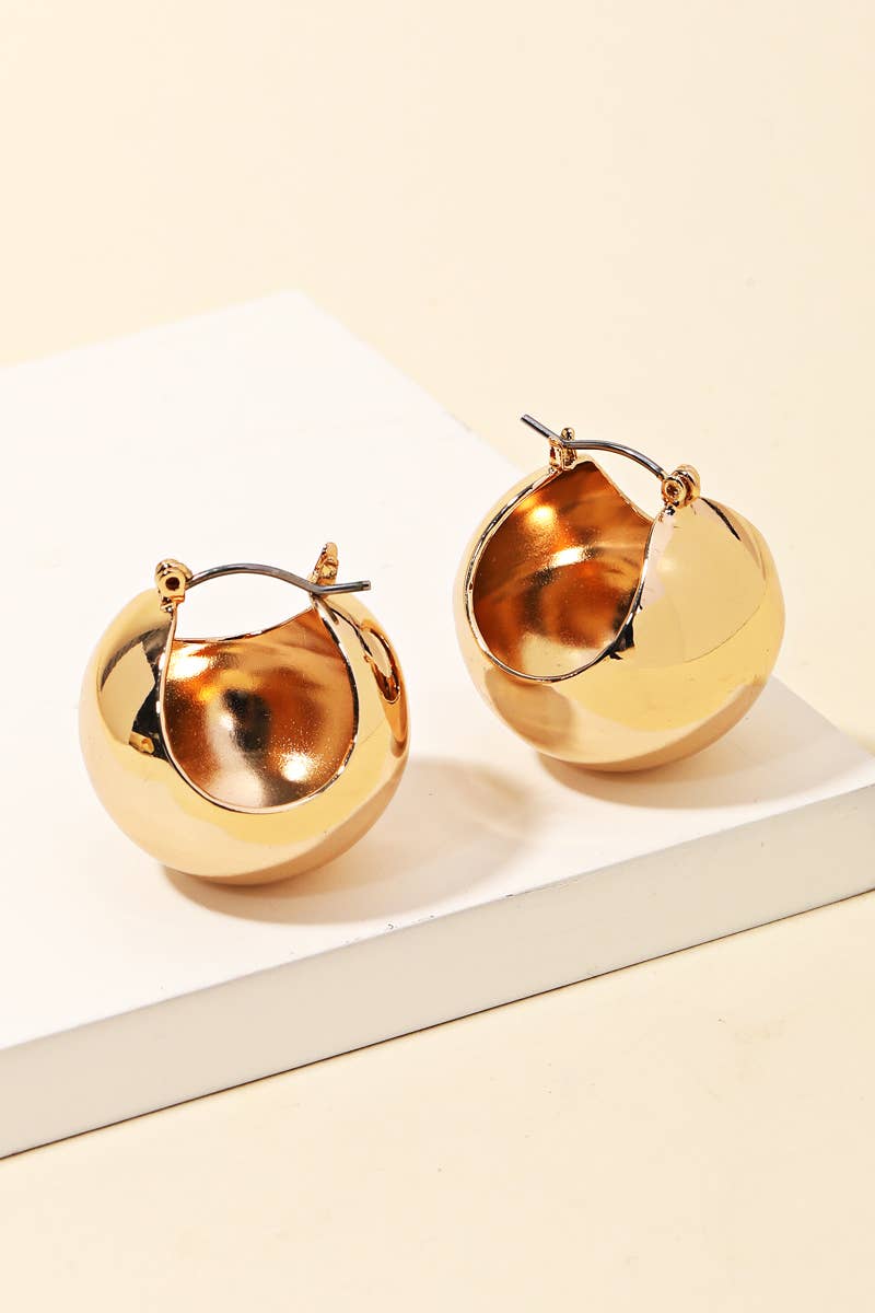 G Mini Ball Latch Hoop Earrings for wholesale on Faire