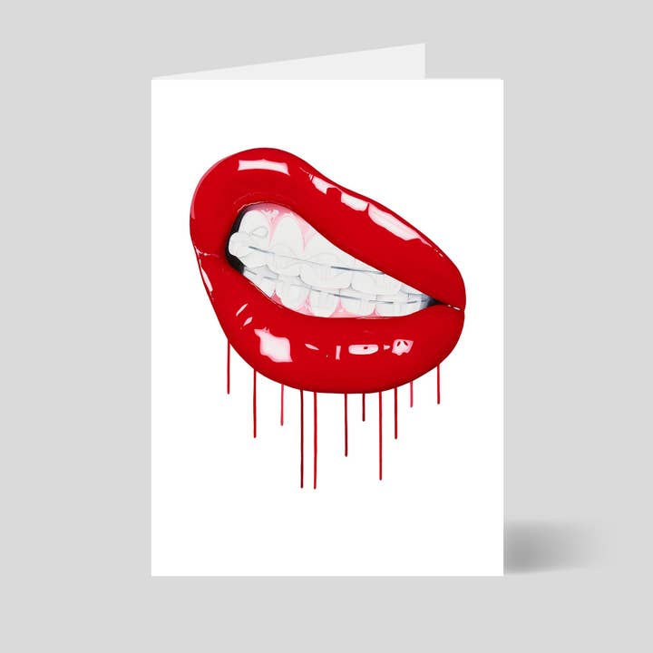 Sara Pope - Emotional Gangsta - Greetings Card for wholesale by Art on a Postcard