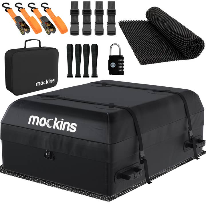 Rooftop Cargo Bag | Protective Mat | Ratchet Straps for wholesale by mockins
