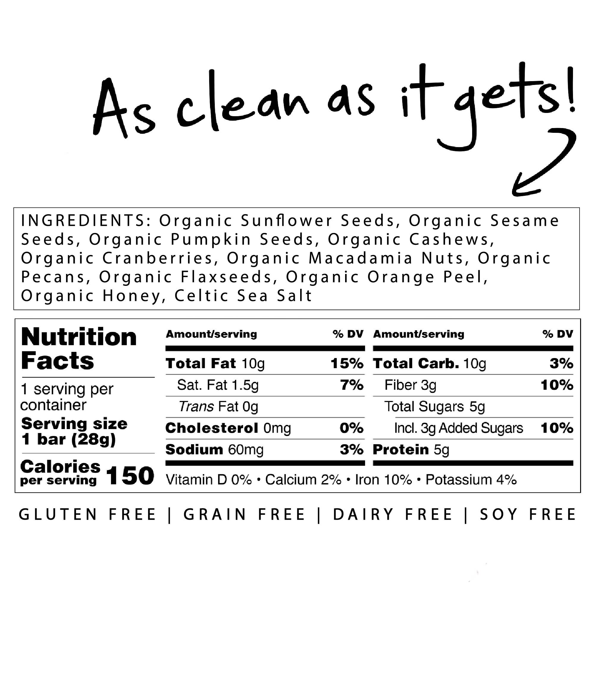 Raw Crunch® - Wholesale Snack Bar - Raw Crunch® - Organic Cranberry Orange - 12 bars2