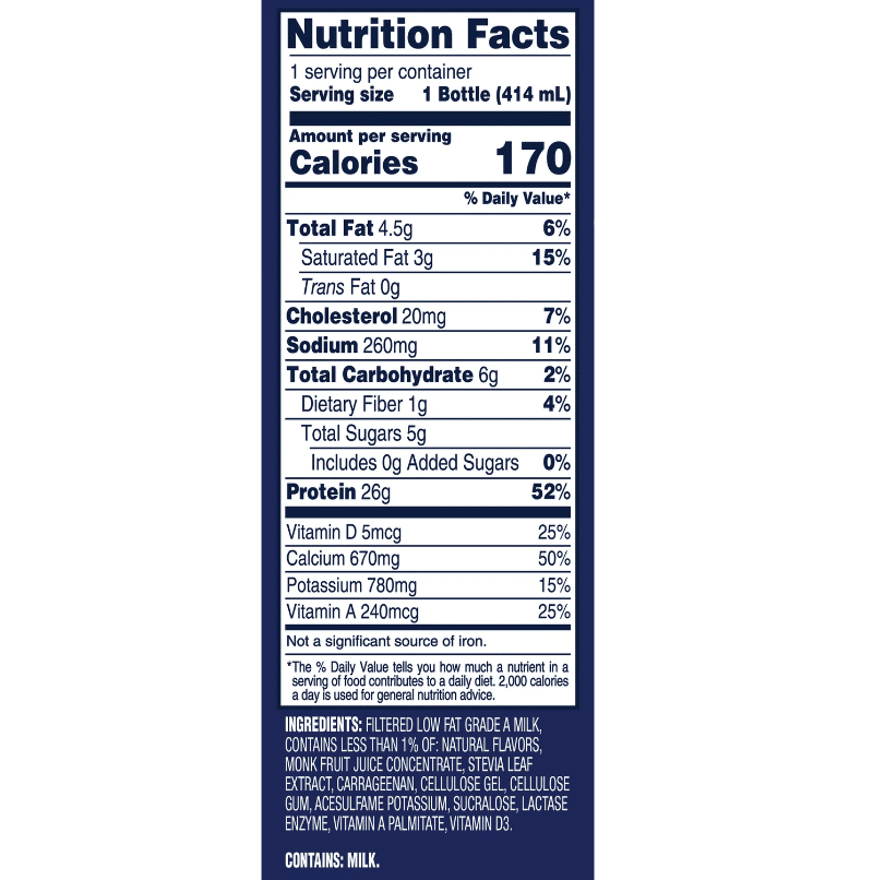 L&F Universal Goods – wholesale Protein-/superfoodpulver – Fairlife Core Power Elite Protein Vanilj 26g 12-pack 414ml1