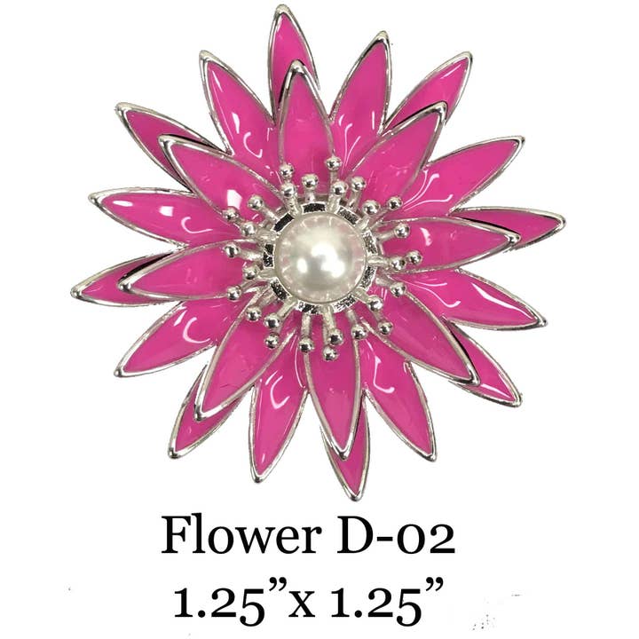 The Magic Scarf Company - Wholesale Brooch - 3700 - Magnetic Flower Brooches