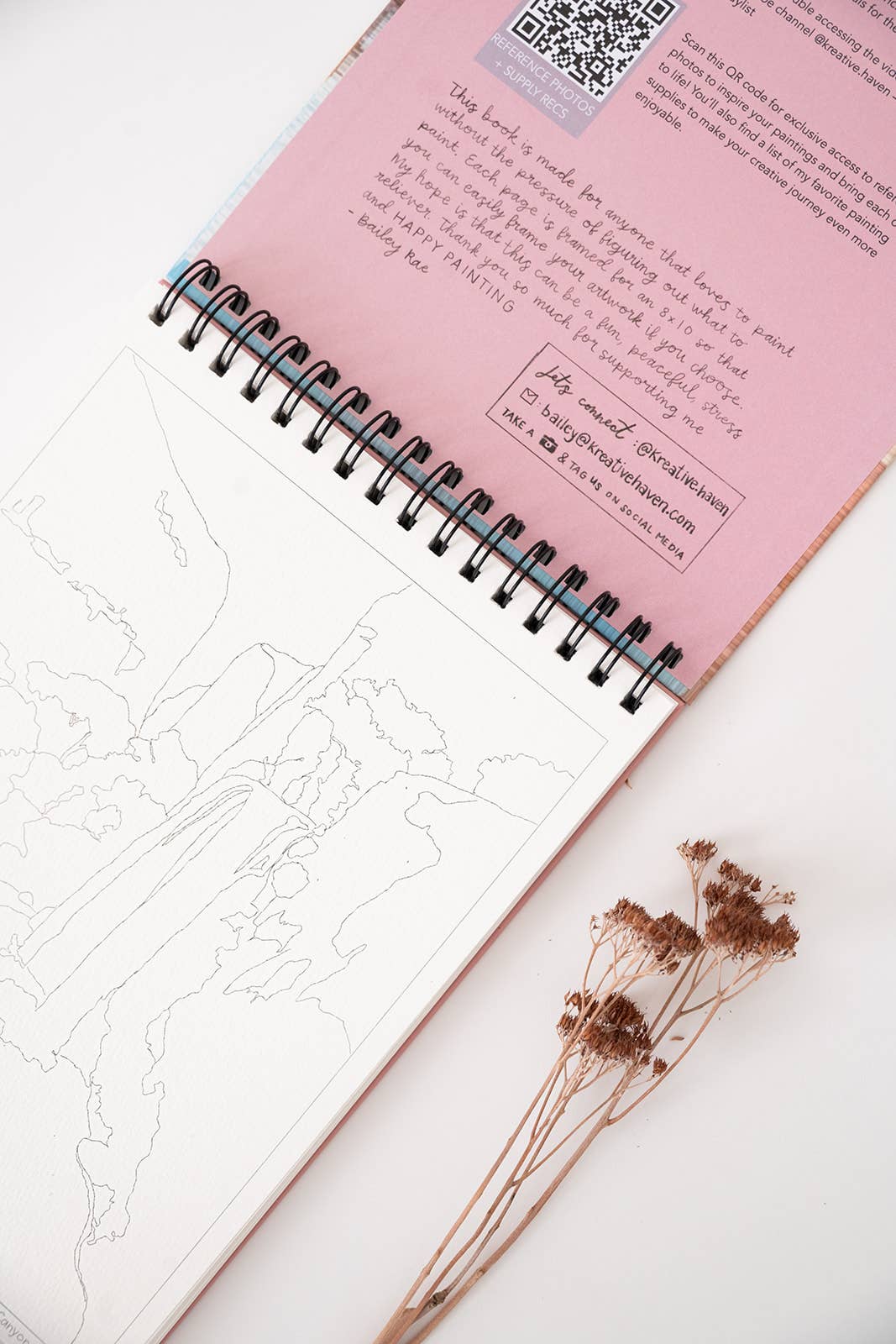 Bailey Rae Studio - Wholesale Watercolor Paint - National Parks Watercoloring Book-Outlines w/Video Tutorials4